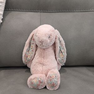 SoldJellycat London medium Blossom Bunny Plush floral pattern ears & feet BL3BLU